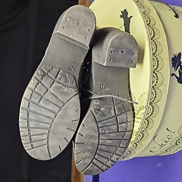 Calf length combat boots - Picture 3 of 3